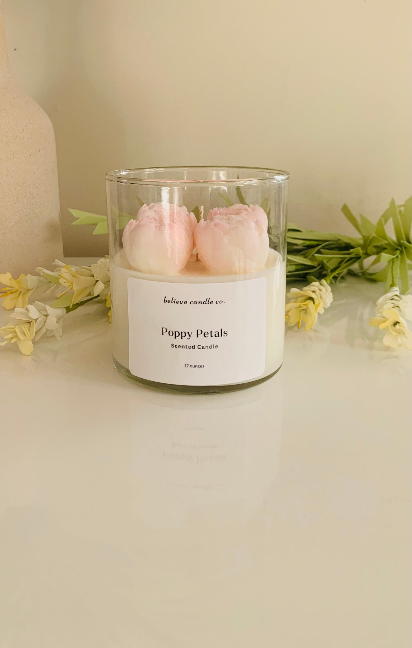 Poppy Petals Candle Jar