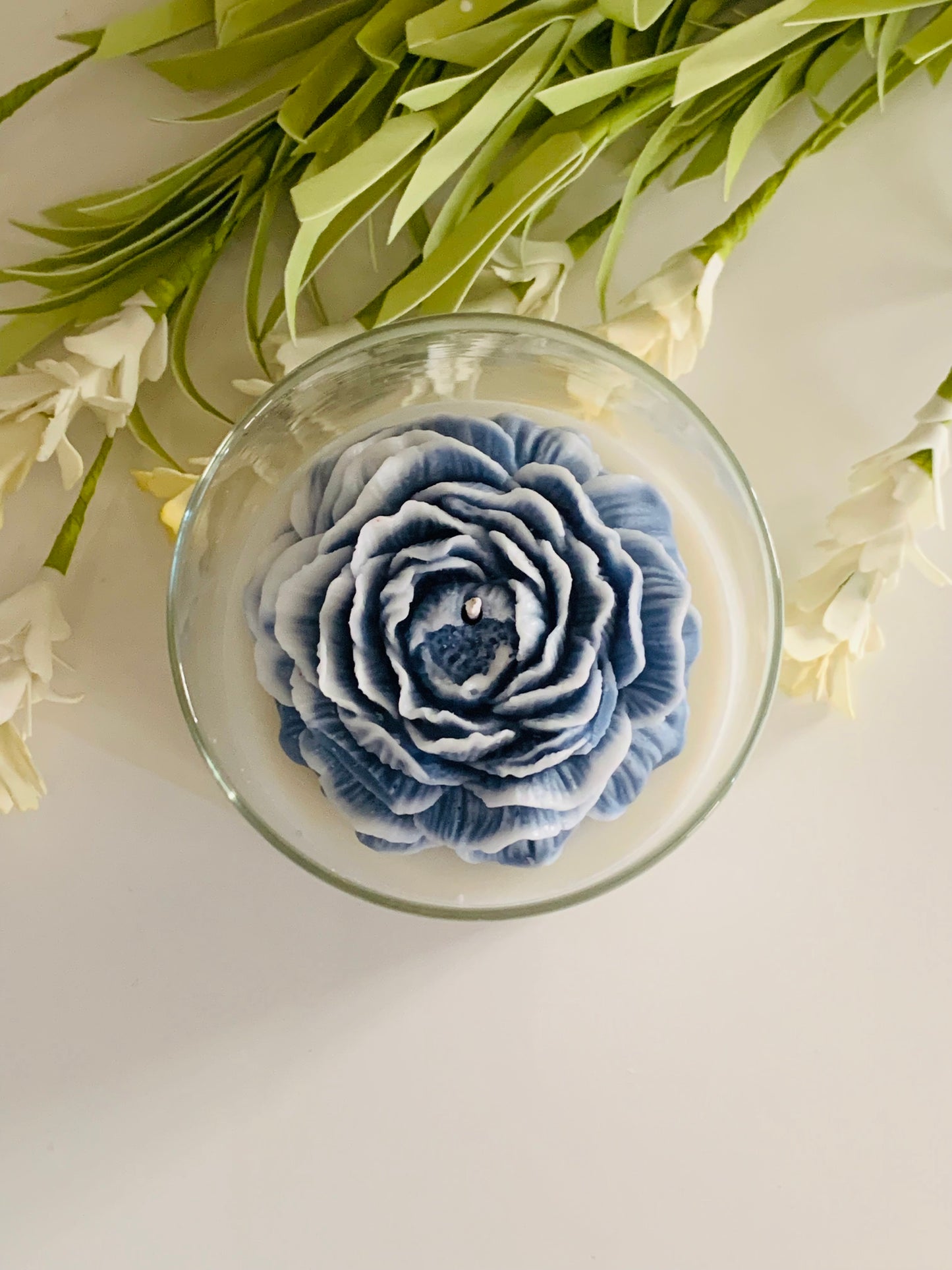 Indigo Candle Jar