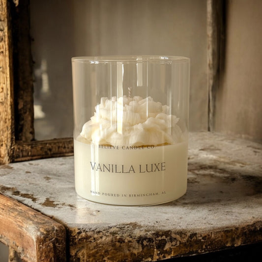 Vanilla Luxe Floral Candle